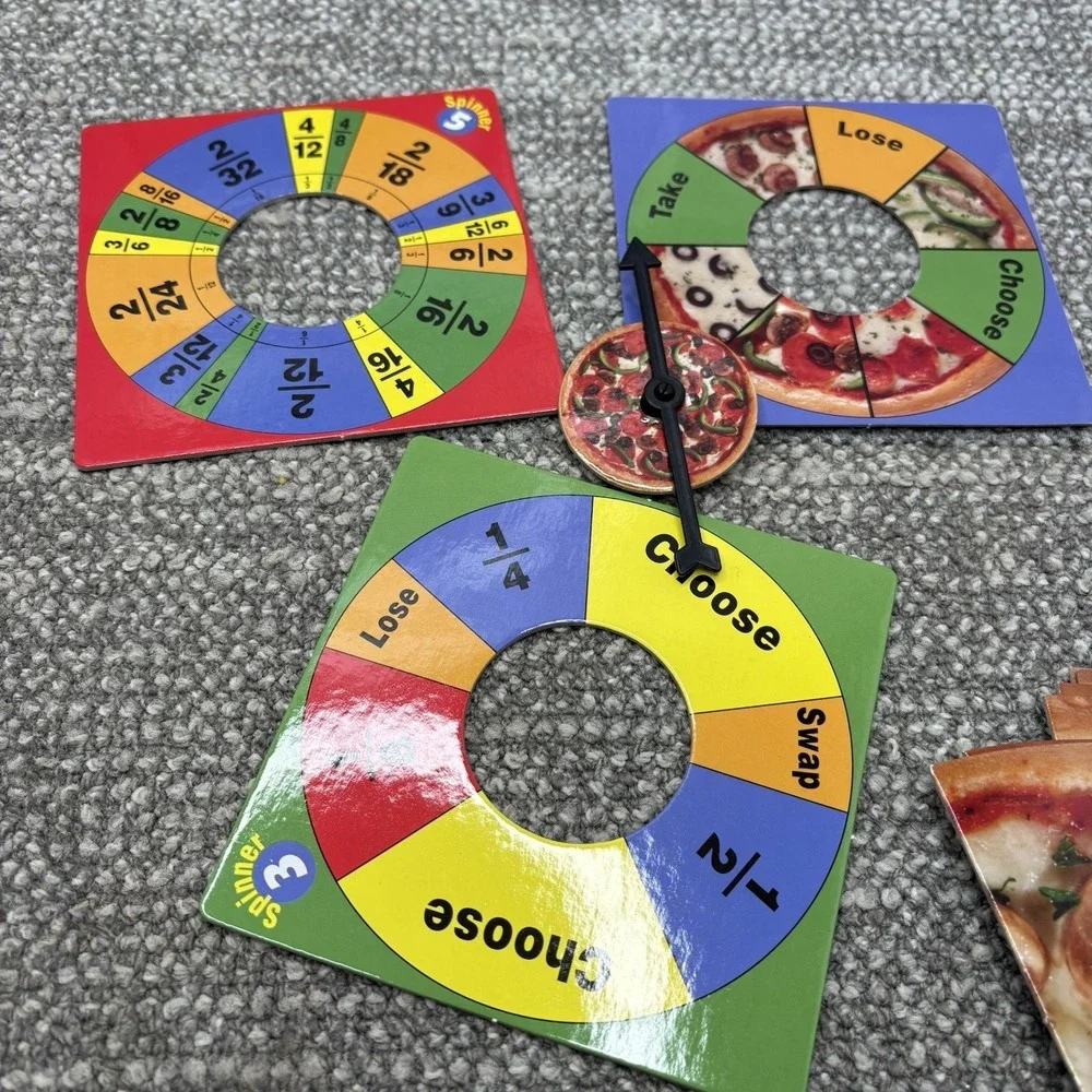 Pizza Fractions Fun Learning Resources Game Homeschool Math 100%‎ Complete